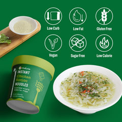 Hethstia primer plano de textura de fideos shirataki con masticabilidad atractiva