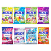 HI-CHEW empaque frontal mostrando 8 bolsas y variedad de sabores, ideal para compartir