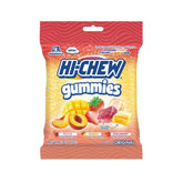 HI-CHEW frente del paquete mostrando sabores y diseño atractivo