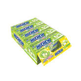 HI-CHEW frente del paquete mostrando 15 barras y conveniencia portátil