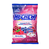 HI-CHEW imagen frontal del paquete Berry Mix mostrando bolsas múltiples y etiquetas claras