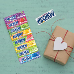HI-CHEW primer plano de textura de doble capa que libera sabor prolongado