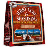 Hi Mountain frente del empaque mostrando sabor Bourbon BBQ y beneficios prácticos