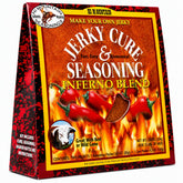Hi Mountain muestra el kit completo con condimento, cura y frasco, ideal para jerky casero