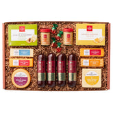 hickory farms caja frontal mostrando selección y regalo elegante