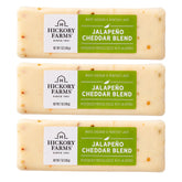 Hickory Farms empaquetado frontal mostrando tres unidades, ideal para compartir