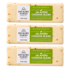 Hickory Farms empaquetado frontal mostrando tres unidades, ideal para compartir