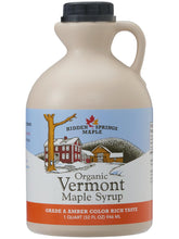Hidden Springs Maple jarra frontal de 32 oz mostrando etiqueta y asa, conveniencia