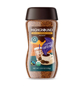 Highground frasco frontal mostrando etiqueta y fácil almacenamiento