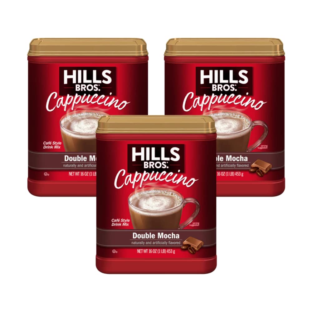 Hills Bros empaque frontal mostrando el pack de 3 y ventaja de cantidad