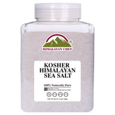 Himalayan Chef frasco de 5 lb mostrando tamaño y conveniencia
