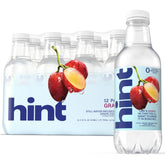 Hint botella frontal sabor uva mostrando diseño y conveniencia