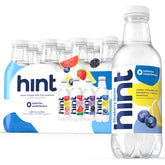 Hint pack blanco frontal mostrando 12 botellas y conveniencia para reponer