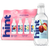 Hint botella frontal mostrando pack de 12, hidratación sabrosa y sin calorías