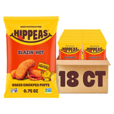 HIPPEAS frente del empaque que muestra sabor Blazin' Hot y atractivo visual