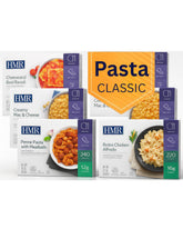 HMR envase frontal del paquete con seis comidas listo para consumo y conveniencia