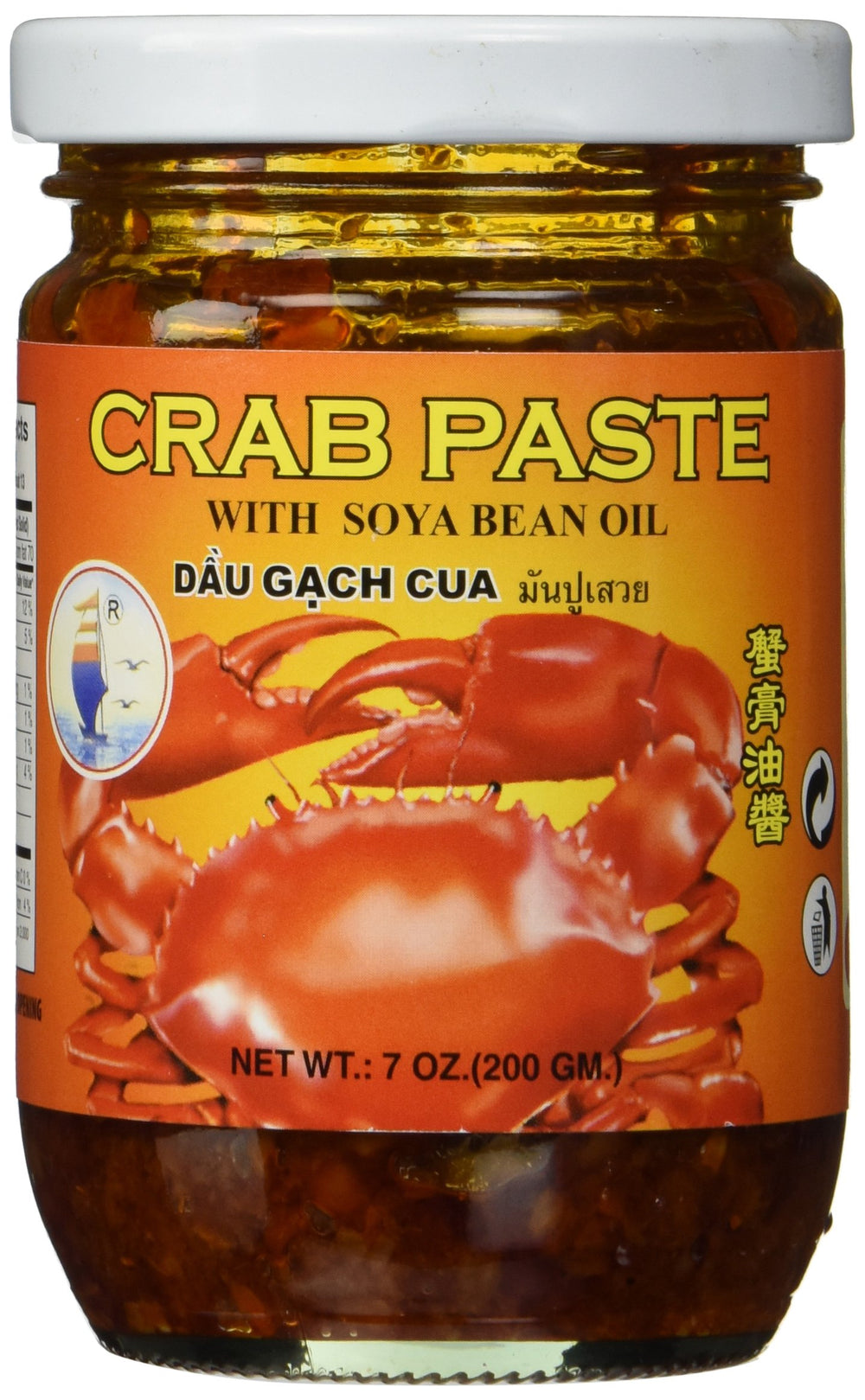 Hocean Crab Paste vista frontal del envase con etiqueta clara y práctico uso