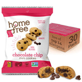 Homefree empaque frontal de mini galletas, ideal para meriendas seguras