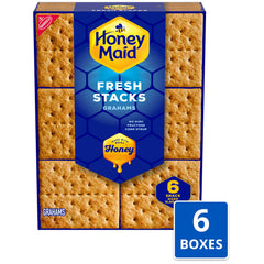 Honey Maid galletas apiladas con chocolate para montar s'mores rápidos