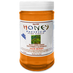 Honey Pacifica frasco frontal 16 oz con etiqueta legible y aspecto natural