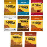 Honey Stinger pack delantero mostrando 16 unidades y variedad