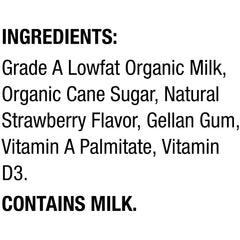 Horizon Organic caja abierta con pajita lista para beber, ideal para crianças
