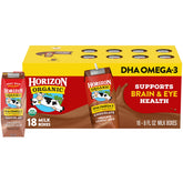 Horizon Organic caja frontal mostrando diseño y conveniencia