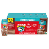 Horizon Organic frente del empaque mostrando caja individual y conveniencia