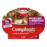 Hormel Compleats empaque frontal mostrando conveniencia y lista en 60 segundos