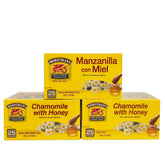 Hornimans manzanilla con miel caja frontal que muestra diseño y facilidad de uso