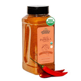 HqO frasco frontal de paprika orgánica con ventaja de sabor