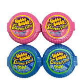 Hubba Bubba paquete frontal mostrando los cuatro rollos y colores atractivos