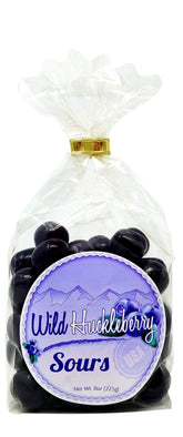 Huckleberry Haven frente del paquete 8 oz mostrando diseño atractivo para regalo