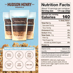 Hudson Henry primer plano de textura crujiente con nueces y coco