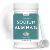 Hznxolrc envase frontal de alginato de sodio 16 oz mostrando presentación y pureza