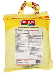 Iberia granos de basmati en cucharón, textura suelta y brillante