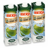 Iberia pack de 3 botellas de agua de coco mostrando ahorro y conveniencia