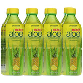 Iberia botella frontal con aloe y piña mostrando etiqueta y beneficio refrescante