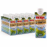 Iberia vista frontal del pack de 24 botellas con fácil almacenamiento