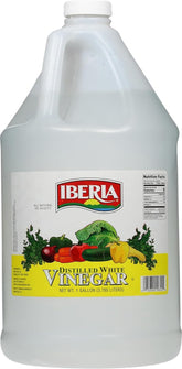 Iberia vinagre blanco botella frontal, presentación a granel y ahorro