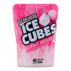 Ice Breakers botella abierta con cubos listos para masticar