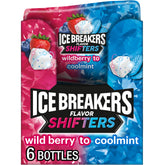 Ice Breakers botella frente mostrando el diseño y facilidad de transporte