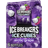 Ice Breakers botella frontal Arctic Grape mostrando diseño práctico y conveniencia