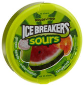 Ice Breakers vista frontal del pack mostrando variedad de sabores y comodidad