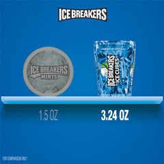 Ice Breakers textura de un cubito para masticar y liberación prolongada