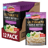 Idahoan empaque frontal mostrando pack de 12 y conveniencia