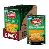 Idahoan frente del sobre mostrando marca y diseño, ayuda a identificar el producto
