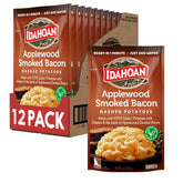 Idahoan frente del empaque mostrando el producto y beneficio de conveniencia