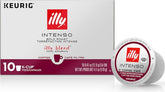 illy cápsula K-Cup vista frontal con marca y conveniencia