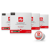 Frontal del pack illy K-Cup Classico mostrando caja y cantidad, calidad visible